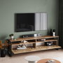 Hanah Home Ml19-A Mueble de TV Pino Atlántico 180x56x35.5cm